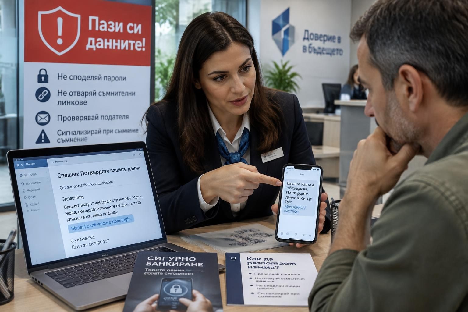 Съвети за сигурност: защита от фишинг и телефонни измами